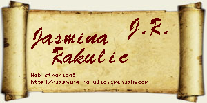 Jasmina Rakulić vizit kartica